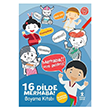 16 Dilde Merhaba! Boyama Kitab - 16 Bayrak kartmas Doan Kitap