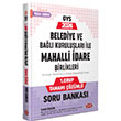 Belediye ve Bal Kurulular ile Mahalli dare Birlikleri GYS 1.Grup zml Soru Bankas Data Yaynlar