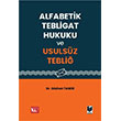 Alfabetik Tebligat Hukuku ve Usulsz Tebli Adalet Yaynevi