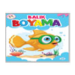 Sevimli Balk Boyama Dokuz ocuk