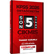 2026 KPSS Ortaöğretim Genel Yetenek Genel Kültür Tamamı Çözümlü Son 5 Sınav Çıkmış Sorular Yediiklim Yayınları