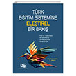 Trk Eitim Sistemine Eletirel Bir Bak An Yaynclk