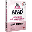 2025 GYS AFAD Eitim Uzman Sivil Savunma Uzman Konu Anlatml Data Yaynlar 