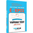 2026 E-KPSS Genel Kltr Genel Yetenek Tm Adaylar in ek Kopart Yaprak Test Yediiklim Yaynlar