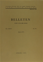 Belleten Say: 276 Cilt: 76 Trk Tarih Kurumu Yaynlar