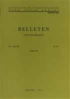 Belleten Say: 280 Cilt: 77 Trk Tarih Kurumu Yaynlar