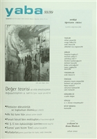 Yaba Edebiyat Dergisi Say: 88/89 Yaba Yaynlar