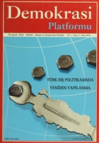 Demokrasi Platformu Yl:1 Say: 4 Gz 2005 Orion Kitabevi