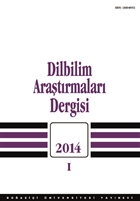 Dilbilim Aratrmalar Dergisi: 2014 / 1 Boazii niversitesi Yaynevi