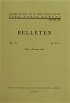 Belleten Say: 14-15 Nisan - Temmuz 1940 Trk Tarih Kurumu Yaynlar