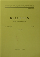 Belleten Say: 283 Cilt: 78 Aralk 2014 Trk Tarih Kurumu Yaynlar