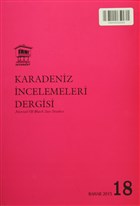 Karadeniz ncelemeleri Dergisi Say: 18 Serander Yaynlar