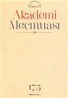 Akademi Mecmuas Say : 175 Temmuz 2015 Yazarn Kendi Yayn