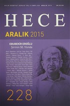 Hece Aylk Edebiyat Dergisi Say : 228 - Aralk 2015 Hece Dergisi