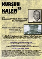 Kurun Kalem  Aylk Edebiyat Dergisi Say: 39 Ocak-ubat-Mart 2016 Kurun Kalem Edebiyat Dergisi
