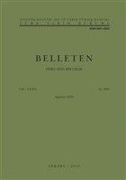 Belleten Say : 288 Cilt: 80 Austos 2016 Trk Tarih Kurumu Yaynlar