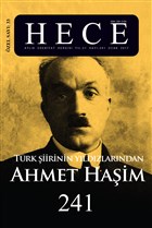 Hece Aylk Edebiyat Dergisi Ahmet Haim zel Says: 33 / 241 - Ocak 2017 (Ciltsiz) Hece Dergisi