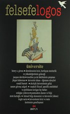 Felsefelogos Say: 64 2017/1 Felsefelogos
