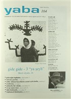 Yaba Edebiyat Dergisi Say: 104 Temmuz-Austos-Eyll 2017 Yaba Yaynlar