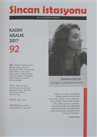Sincan stasyonu Edebiyat Dergisi Say: 92 Kasm - Aralk 2017 Sincan stasyonu Dergisi Yaynlar