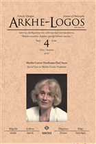 Arkhe - Logos Felsefe Dergisi Say: 4 Gz 2017 Arkhe - Logos Dergisi