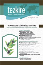 Tezkire Dergisi Say :63 Ocak - ubat - Mart 2018 Tezkire Dergisi