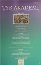 TYB Akademi Dergisi Say: 23 Mays 2018 TYB Akademi Dergisi