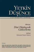 Yetkin Dnce Dergisi Yl: 1 Say: 3 Temmuz, Austos, Eyll 2018 Yetkin Dnce Dergisi