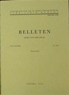 Belleten Say: 293 Nisan 2018 Trk Tarih Kurumu Yaynlar
