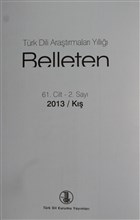 Trk Dili Aratrmalar Yll Belleten 2013 / K Trk Dil Kurumu Yaynlar