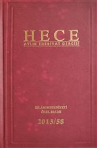 Hece Aylk Edebiyat Dergisi slam Medeniyeti zel Says: 58 2013 (Ciltli) Hece Dergisi