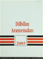 Dilbilim Aratrmalar 2005 Boazii niversitesi Yaynevi