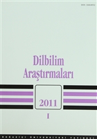 Dilbilim Aratrmalar 2011 / 1 Boazii niversitesi Yaynevi