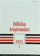 Dilbilim Aratrmalar 2012 / 1 Boazii niversitesi Yaynevi