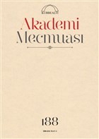 Akademi Mecmuas Say: 188 Ekim 2018 Kubbealt Neriyat Yaynclk