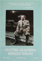 Atatrk Aratrma Merkezi Dergisi Say: 53 Temmuz 2002 Atatrk Aratrma Merkezi