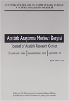 Atatrk Aratrma Merkezi Dergisi Say: 99 Atatrk Aratrma Merkezi