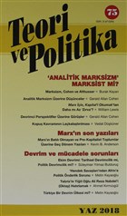 Teori ve Politika Dergisi Sayı: 75 Yaz 2018 Teori ve Politika Dergisi Yayınları