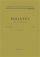 Belleten Say: 296 Cilt: 83 Trk Tarih Kurumu Yaynlar