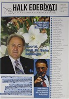 Halk Edebiyat Dergisi Say : 4 / Ocak-ubat 2015 Halk Edebiyat Dergisi