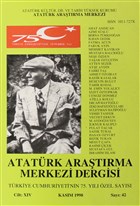 Atatrk Aratrma Merkezi Dergisi Say: 42 Kasm 1998 Atatrk Aratrma Merkezi
