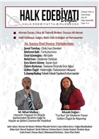 Halk Edebiyat Dergisi Say :36 / Mays-Haziran 2020 Halk Edebiyat Dergisi