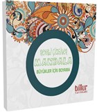 Renkli izgiler Mandala - Bykler in Boyama Billur Yaynlar