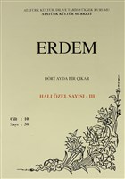 Erdem Atatrk Kltr Merkezi Dergisi Say : 30 Ekim 1999 (Cilt 10) Hal zel Says - 3 Atatrk Kltr Merkezi Yaynlar