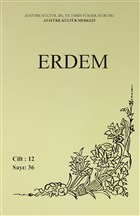 Erdem Atatrk Kltr Merkezi Dergisi Say : 36 Mays 2000 (Cilt 12) Atatrk Kltr Merkezi Yaynlar