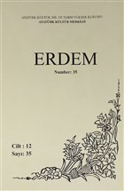Erdem Atatrk Kltr Merkezi Dergisi Say : 35 Mays 2000 (Cilt 12) Atatrk Kltr Merkezi Yaynlar