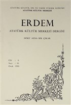 Erdem Atatrk Kltr Merkezi Dergisi Say : 16 Ocak 1990 (Cilt 6) Atatrk Kltr Merkezi Yaynlar