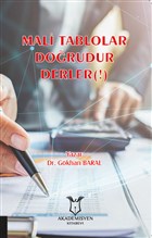Mali Tablolar Dorudur Derler(!) Akademisyen Kitabevi