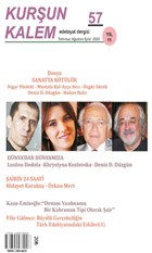 Kurun Kalem  Aylk Edebiyat Dergisi Say: 57 Temmuz-Austos-Eyll 2020 Kurun Kalem Edebiyat Dergisi