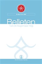 Trk Dili Aratrmalar Yll: Belleten Say 69 Haziran 2020 Trk Dil Kurumu Yaynlar